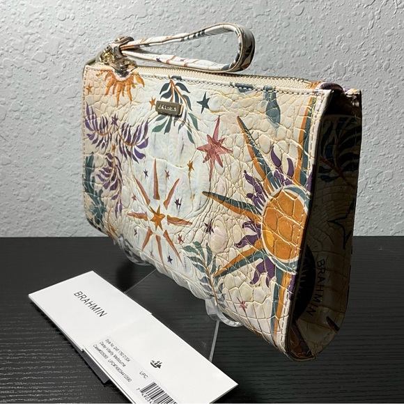 Brahmin Daisy VITALITY MELBOURNE Wristlet Cosmetic Clutch W/Eyes